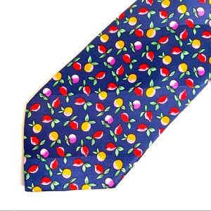 JC De Castelbajac | Vintage Silk Tie w/ Small Fruit Pattern